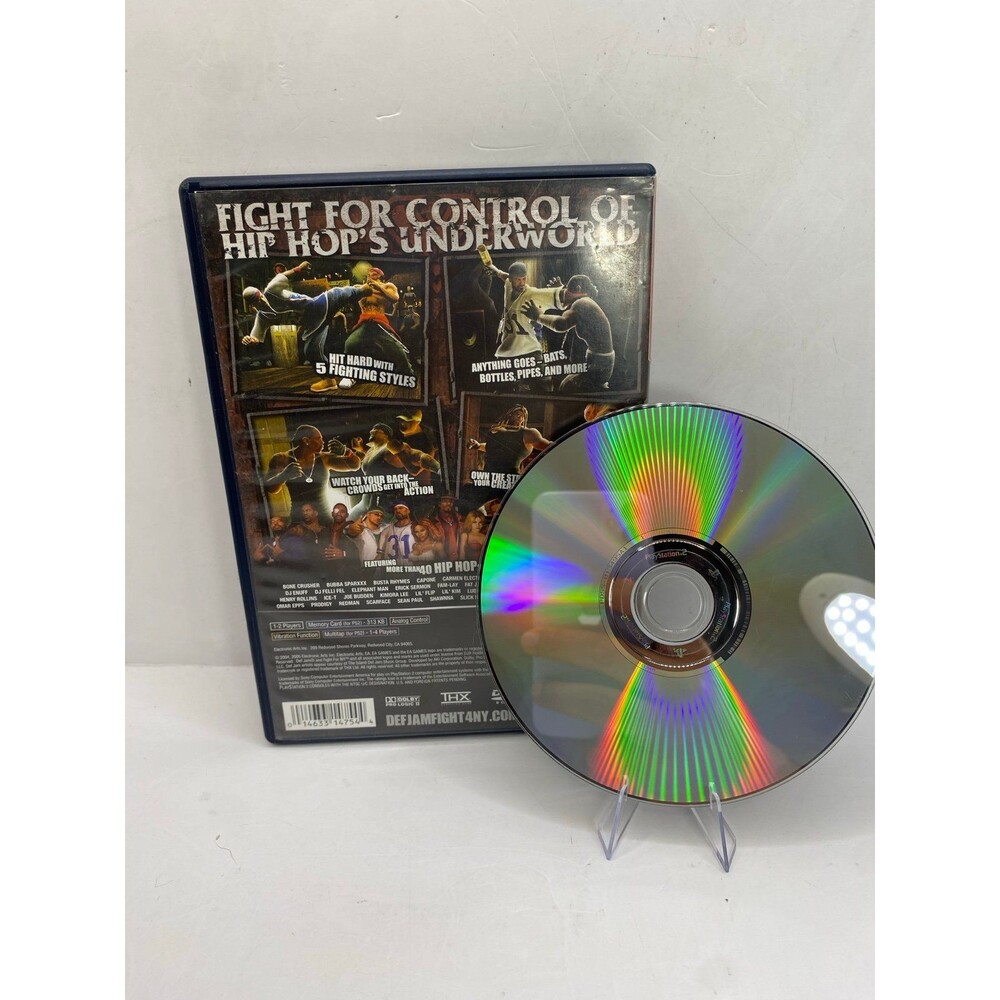 Def Jam Fight for NY PS2 PlayStation 2 no manual TESTED authentic - Picture 2 of 2